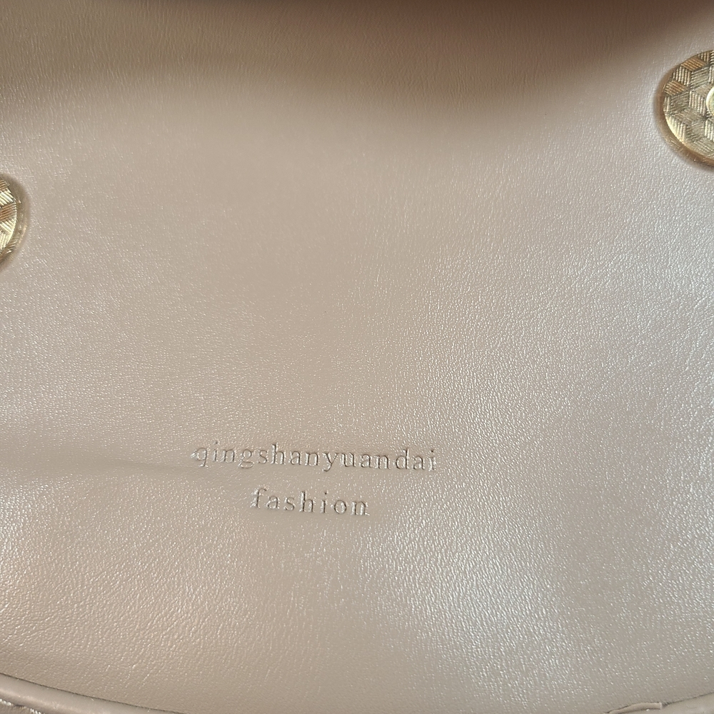 Kinganrun Elegant Taupe Crossbody Shoulder Bag NWOT 2 Straps 8.3x5.1x3.1 Inches - Picture 2 of 7